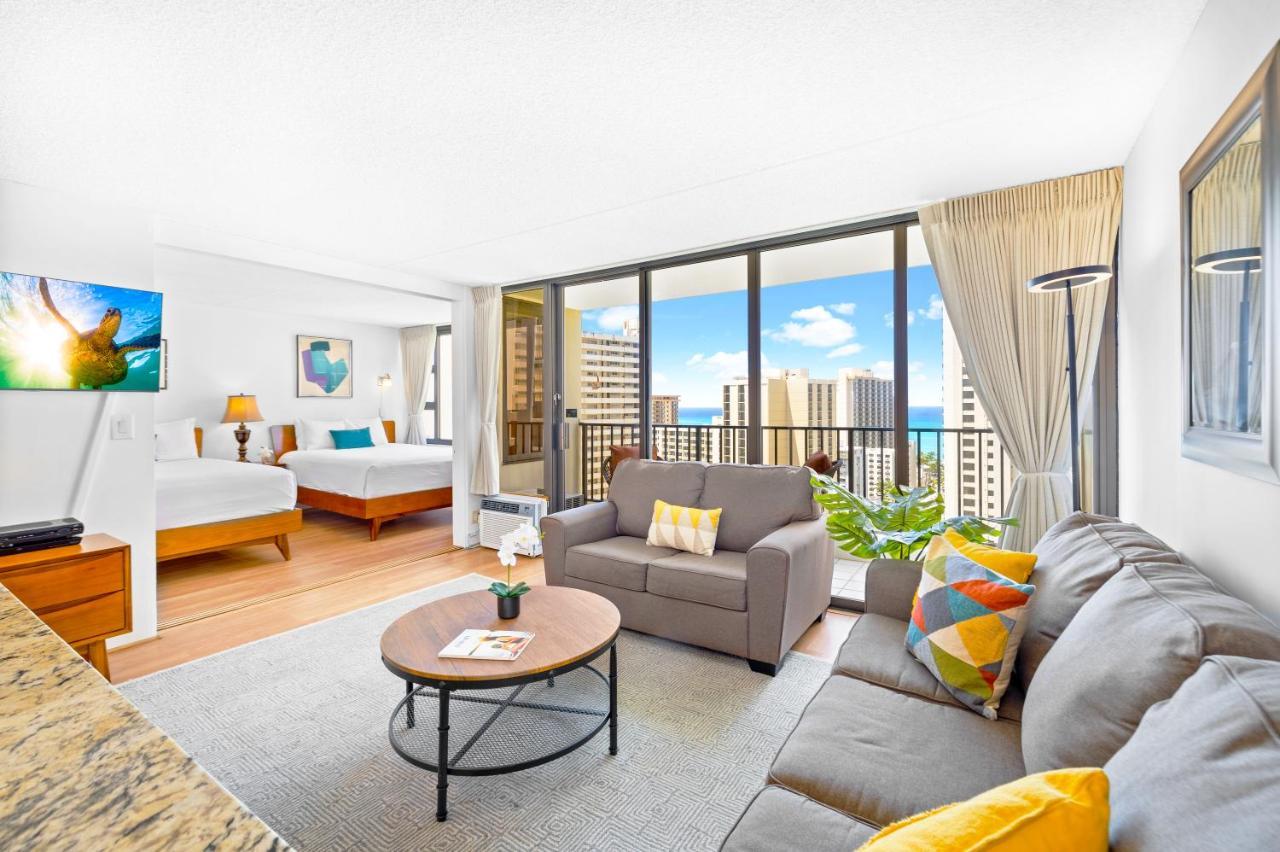 Stunning Ocean View 1Br Condo - Free Parking! هونولولو المظهر الخارجي الصورة