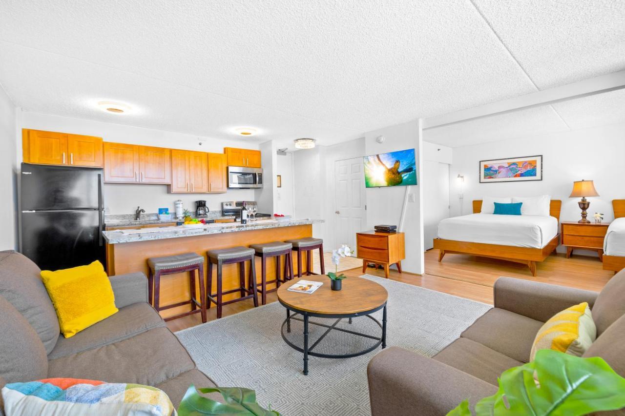 Stunning Ocean View 1Br Condo - Free Parking! هونولولو المظهر الخارجي الصورة