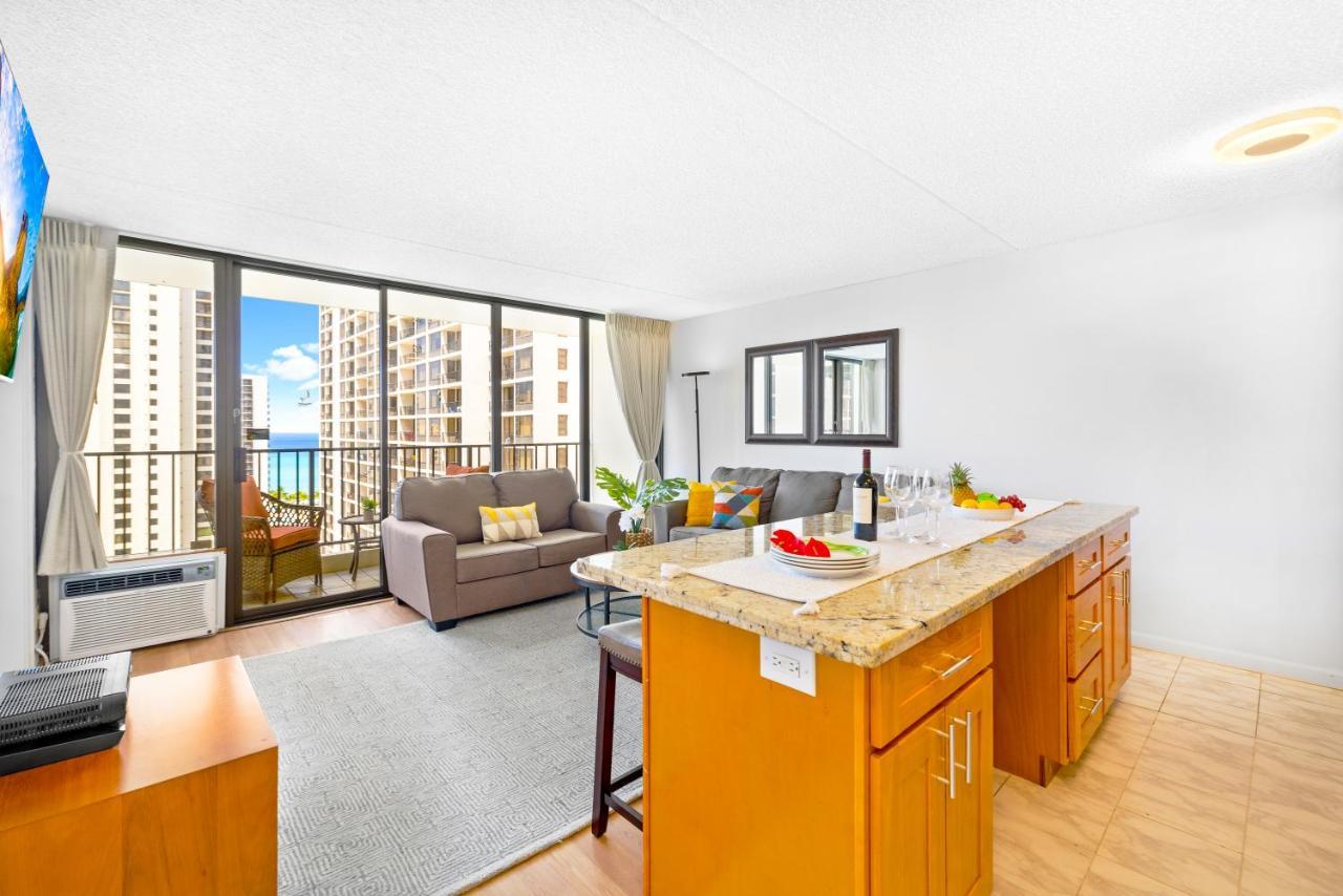 Stunning Ocean View 1Br Condo - Free Parking! هونولولو المظهر الخارجي الصورة